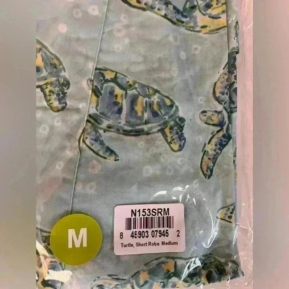 BNWT Mahogany Kimono  Style Robe with Sea Turtles Size S - Picture 10 of 11